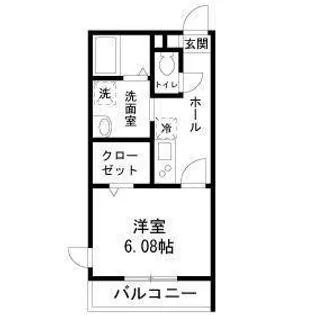 東京都府中市府中町1【アパート】の間取り