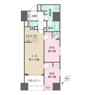 東京都中央区日本橋富沢町【マンション】の間取り