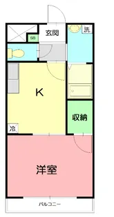 1Kの間取り画像