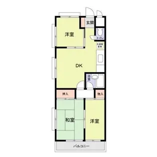 東京都大田区大森北3【マンション】の間取り