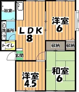 ボナール【2階】の間取り