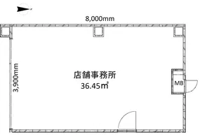 セジュール野江1階店舗【1階】の間取り