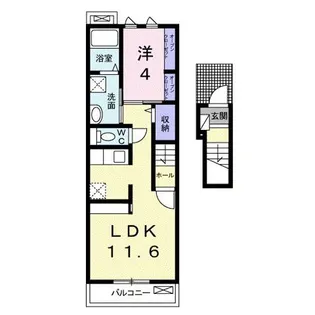 広島県福山市多治米町5【アパート】の間取り