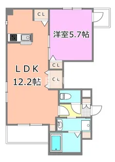 千葉県千葉市中央区新田町【マンション】の間取り