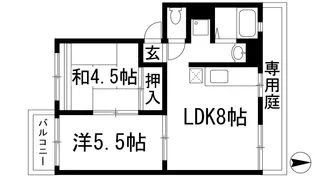 メゾンドボネール2【1階】の間取り