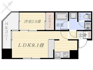 コートフェリア【6階】の間取り
