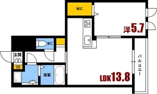 セジュール桃山【3階】の間取り