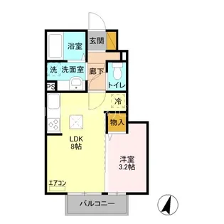 スターフォール A【1階】の間取り