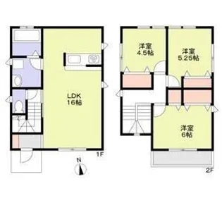 愛知県名古屋市西区稲生町6【一戸建】の間取り