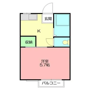コスモハイツすぎな【2階】の間取り
