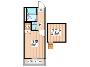 エルファイン【2階】の間取り