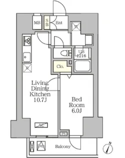 東京都豊島区南大塚2【マンション】の間取り