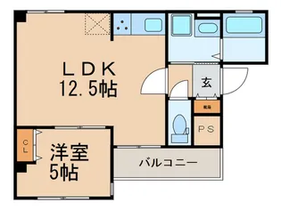 ポーラスタービル6thステージ【5階】の間取り