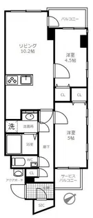 クレヴィア新宿中落合WEST【5階】の間取り