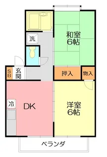 コートハイム第2【1階】の間取り