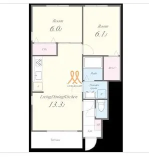 東京都足立区扇2【アパート】の間取り