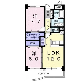 サンライトC【2階】の間取り