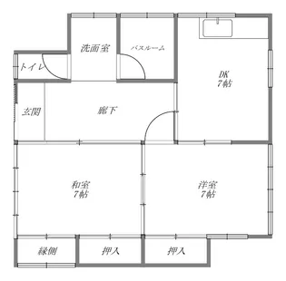 長崎県長崎市立山4【一戸建】の間取り