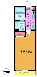 ブロッサムテラス本八幡【2階】の間取り