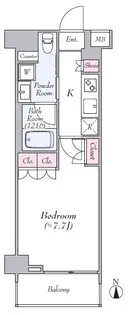 クレヴィスタ板橋西台II【7階】の間取り
