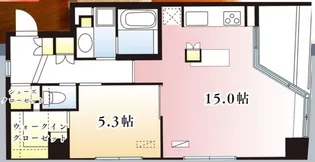 デュオスカーラ中野【4階】の間取り