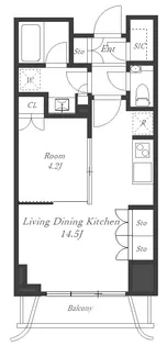 パークコート神宮北参道ザ タワー【6階】の間取り