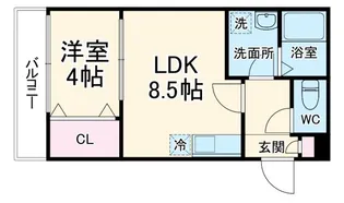 ジーメゾン岩槻モデラート【2階】の間取り