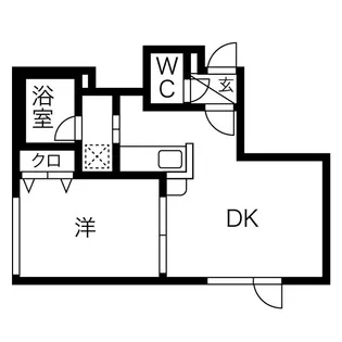 北海道札幌市中央区南十条西9【アパート】の間取り