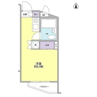 ルーニィ平町【1階】の間取り