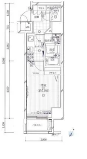 1Kの間取り画像