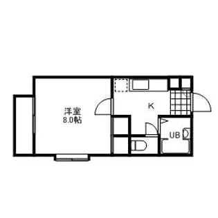 燦ハイム【1階】の間取り
