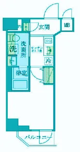 プラッツ旗の台【6階】の間取り