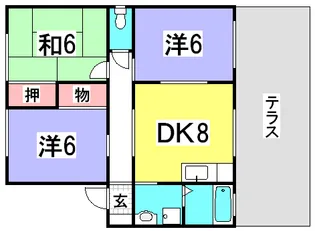 パトリアシンタ【1階】の間取り