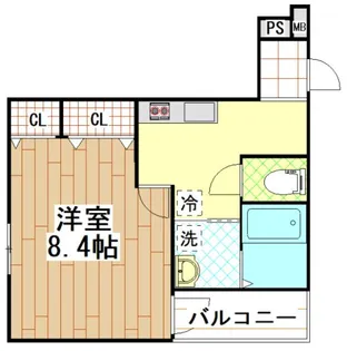 フジパレス弥刀II番館【3階】の間取り