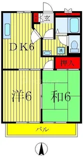 東京都足立区青井4【アパート】の間取り