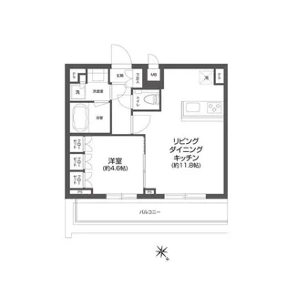 東京都新宿区若葉3【マンション】の間取り