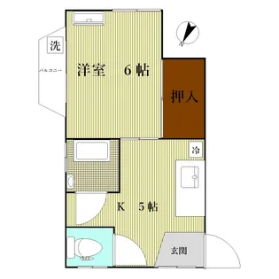 興和レジデンス【3階】の間取り