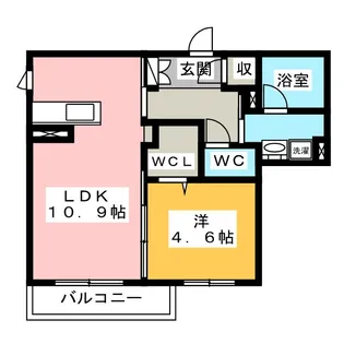 シャーメゾン松屋町【3階】の間取り