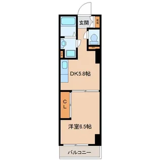 横浜橋通レジデンス【4階】の間取り