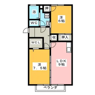 ソレイユ【2階】の間取り