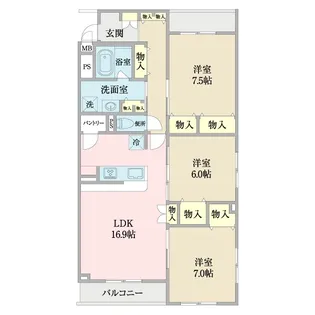 コンフォール瑞江12【1階】の間取り