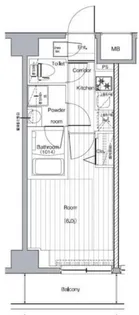 プレミアムキューブG西大井【6階】の間取り