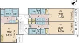 カインドネス町田III【3階】の間取り