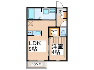 コースサイドテラス【2階】の間取り