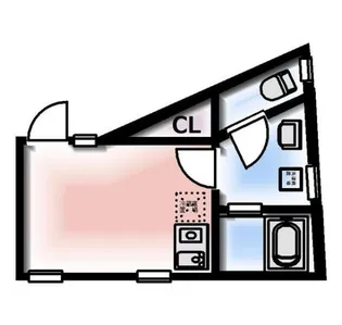 コミチテラス大岡山【1階】の間取り