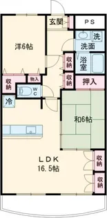 リラヴェルドミール【6階】の間取り