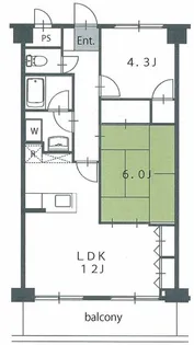 ソレイユ東【3階】の間取り