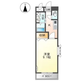 徳島県阿南市羽ノ浦町中庄梶島【アパート】の間取り