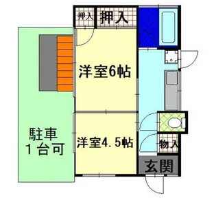 東京都福生市北田園2【一戸建】の間取り