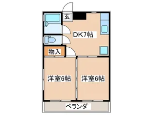 ロックハウス【1階】の間取り